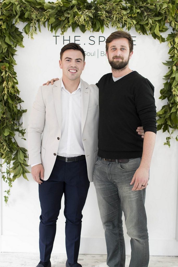 Keith Boyle and Philip Moyna pictured  at the launch of THE SPACE – a new high concept hair and beauty salon that puts the contentment of the soul in the centre of all that they do

Picture Andres Poveda