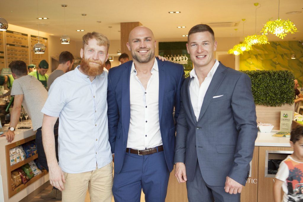 Paddy Holohan, Cathal Pendred and Brian Lee at the official launch of Chopped Blanchardstown. 