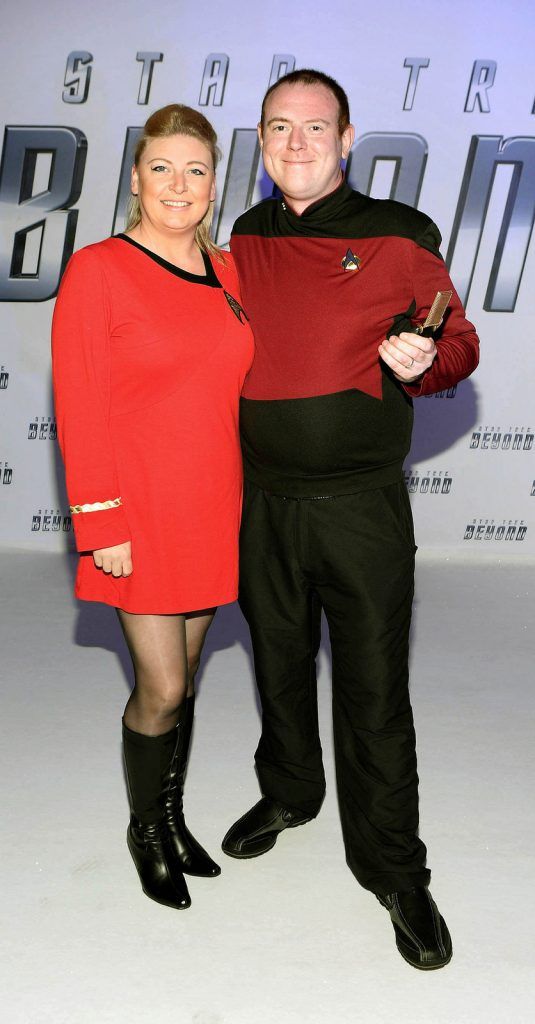 Kiera Judge and Chris Judge at the Irish premiere screening of Star Trek Beyond at The Savoy Cinema,Dublin..Picture:Brian McEvoy Photography