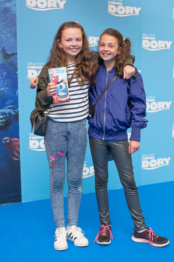 Keevey & Lucy Bux pictured at the Irish Gala Screening of Disney Pixar's ' Finding Dory' at the Odeon Point Village. Photo: Anthony Woods.