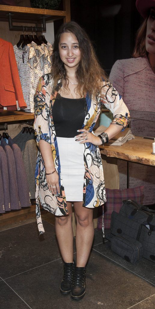 Nirina Plunkett pictured at the Magee 1866 AW16 launch, South Anne Street (Photo by Patrick O’Leary)