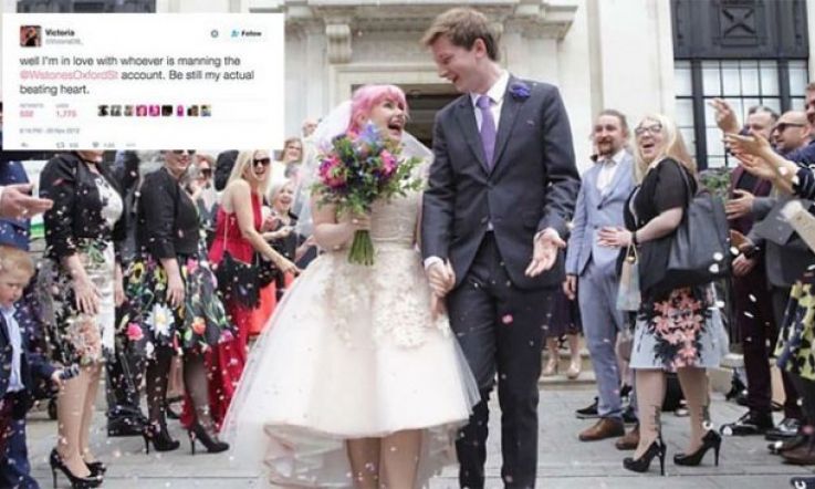 This girl's tweet to a bookshop's Twitter account ended with a wedding