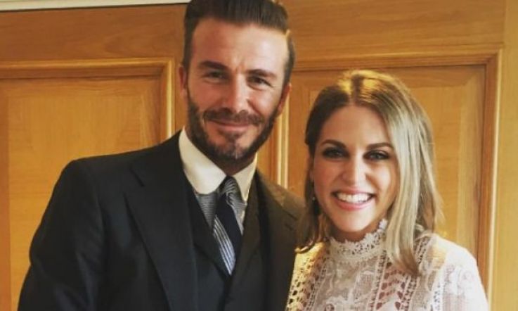 Amy Huberman hangs out with David Beckham at Wimbledon