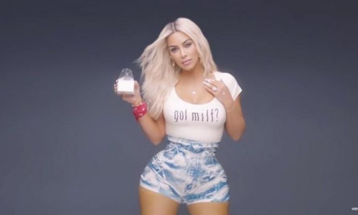 Kim K slams claims her waist in Fergie's MILF video is photoshopped
