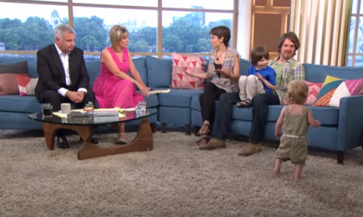 Off-the-grid parents criticised after their child pees live on television