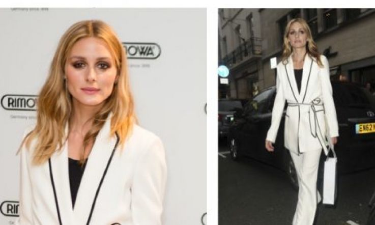 Olivia Palermo's belted blazer is straight from the high street