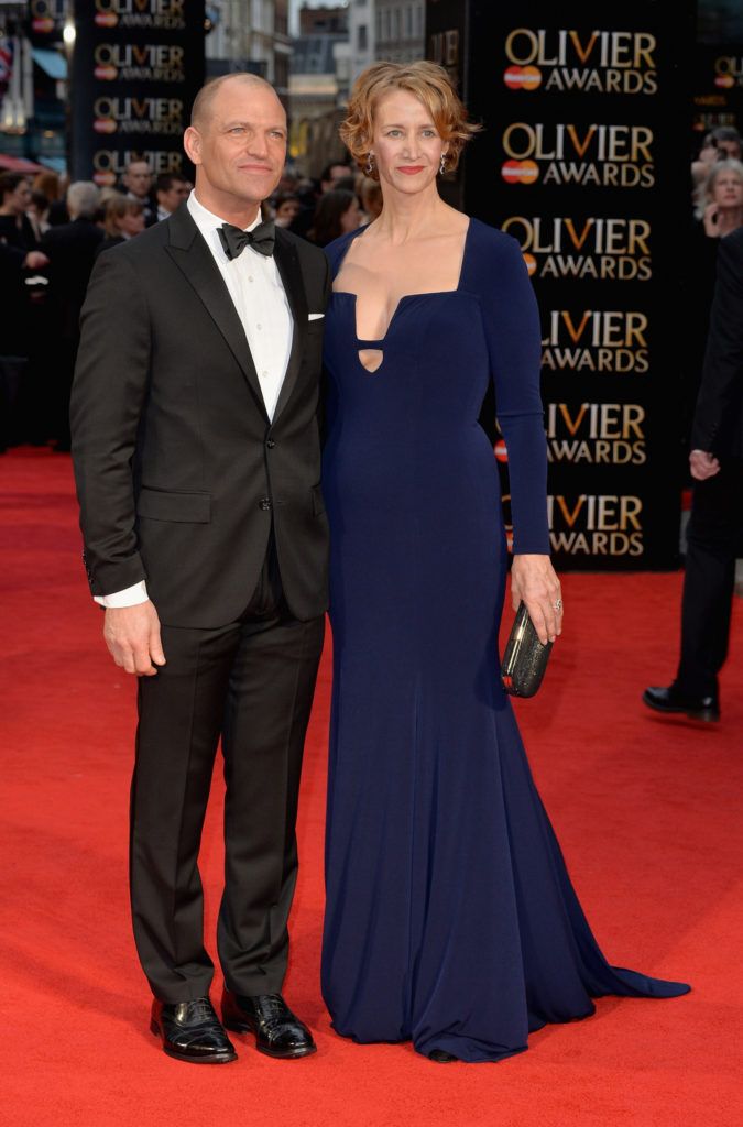 LONDON, ENGLAND - APRIL 03:  Joe Coleman and Janet McTeer attend The Olivier Awards with Mastercard at The Royal Opera House on April 3, 2016 in London, England.  (Photo by Anthony Harvey/Getty Images)