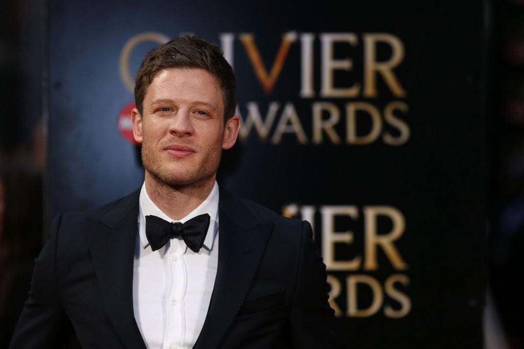 British actor James Norton poses on the red carpet upon arrival to attend the 2016  Laurence Olivier Awards in London on April 3, 2016. / AFP / JUSTIN TALLIS        (Photo credit should read JUSTIN TALLIS/AFP/Getty Images)