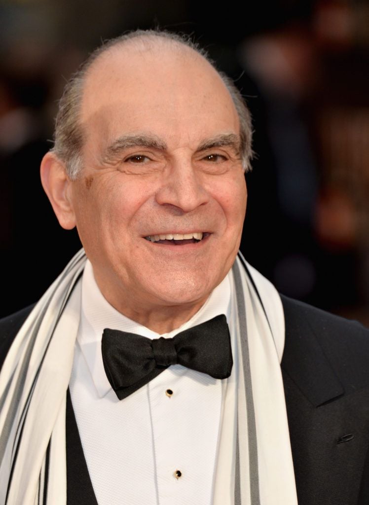 LONDON, ENGLAND - APRIL 03:  David Suchet attends The Olivier Awards with Mastercard at The Royal Opera House on April 3, 2016 in London, England.  (Photo by Anthony Harvey/Getty Images)