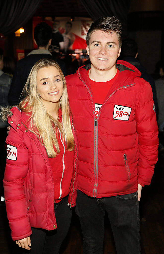 
Georgia Foy and Ciaran O'Connor at the 98FMBigBreakfast LIVE from The Odeon on Harcourt Street

photo Kieran Harnett