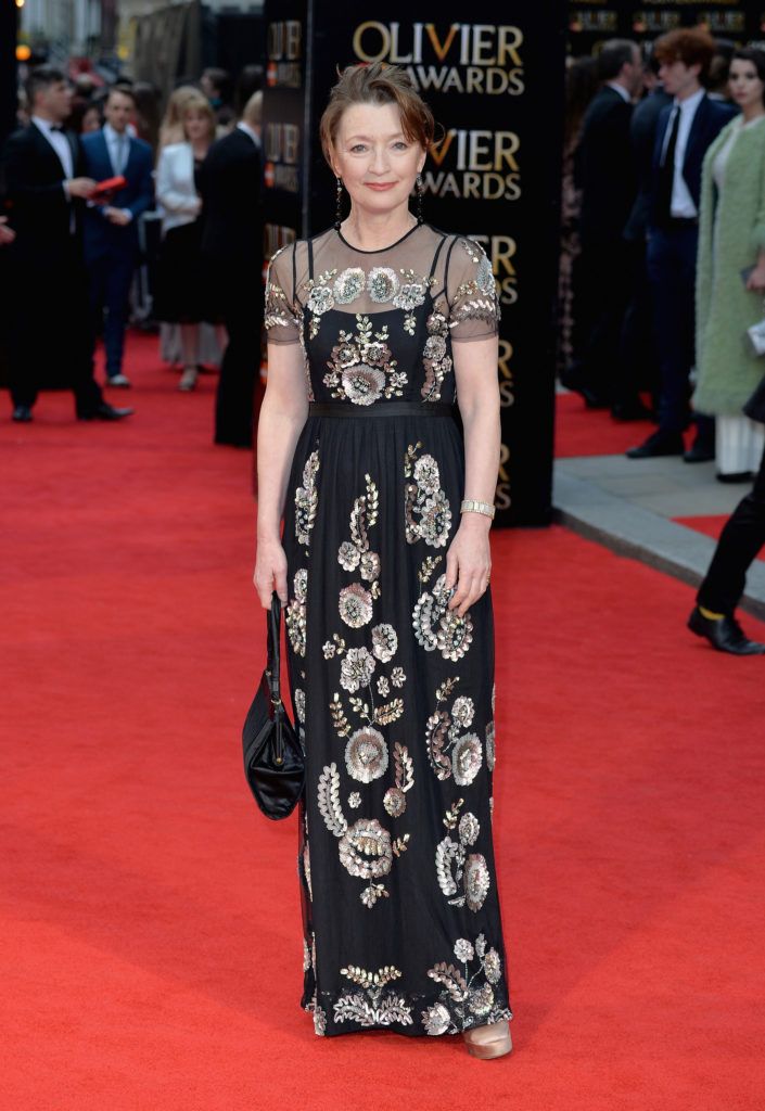 LONDON, ENGLAND - APRIL 03:  Lesley Manville attends The Olivier Awards with Mastercard at The Royal Opera House on April 3, 2016 in London, England.  (Photo by Anthony Harvey/Getty Images)