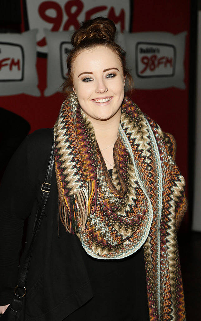 
Jesica Cowey at the 98FMBigBreakfast LIVE from The Odeon on Harcourt Street

-photo Kieran Harnett