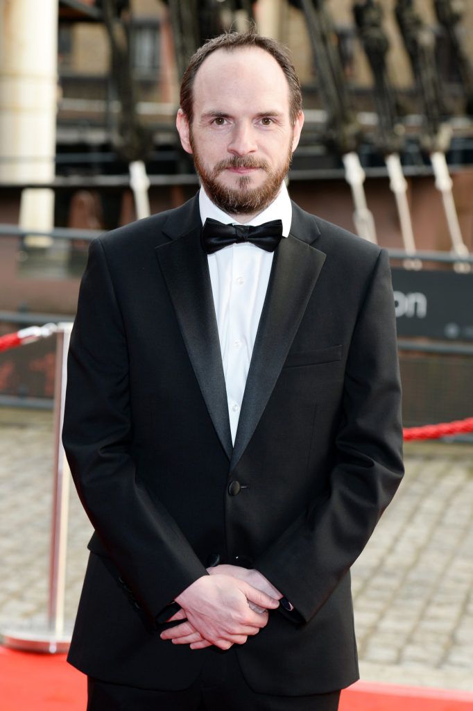 LONDON, ENGLAND - APRIL 07:  Sefton Hill arrives for The British Academy Games Awards 2016  at Tobacco Dock on April 7, 2016 in London, England.  (Photo by Jeff Spicer/Getty Images)