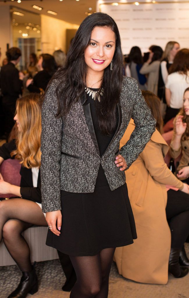 Caroline Rocha pictured at the launch of the Michael Kors Jet Set 6 Shoe Collection at Brown Thomas Dublin. Photo: Anthony Woods.