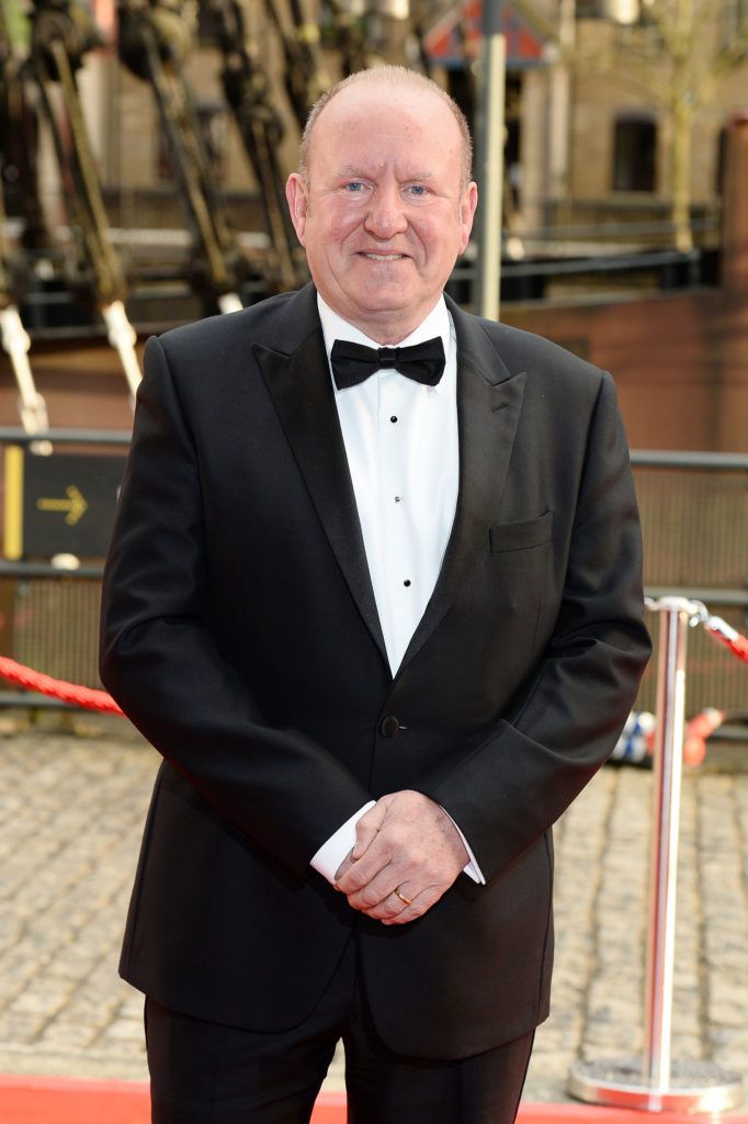 LONDON, ENGLAND - APRIL 07:  Ian Livingstone arrives for The British Academy Games Awards 2016  at Tobacco Dock on April 7, 2016 in London, England.  (Photo by Jeff Spicer/Getty Images)