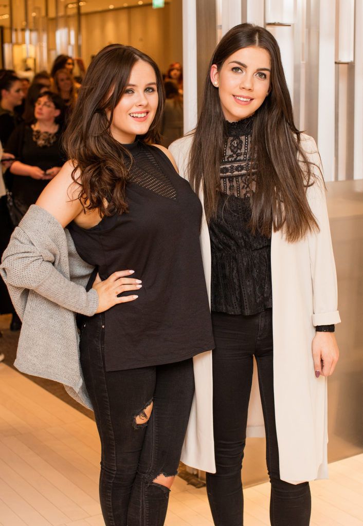 Megan Friel & Andrea Sheridan pictured at the launch of the Michael Kors Jet Set 6 Shoe Collection at Brown Thomas Dublin. Photo: Anthony Woods.