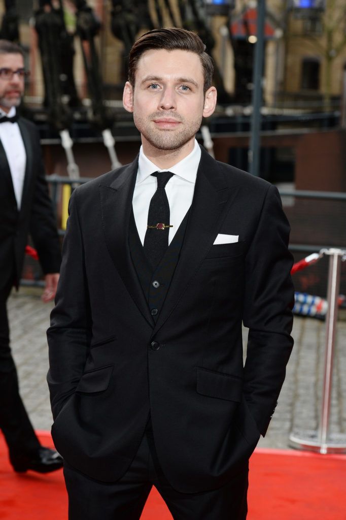 LONDON, ENGLAND - APRIL 07:  Benjamin O'Mahony arrives for The British Academy Games Awards 2016  at Tobacco Dock on April 7, 2016 in London, England.  (Photo by Jeff Spicer/Getty Images)