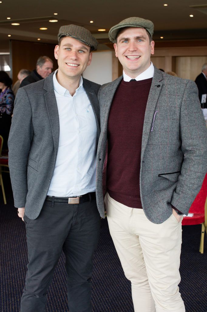 David & Adam Wheatley pictured at the Irish Hospice Foundation Annual Race Day at Leopardstown Race Course. Photo: Anthony Woods..