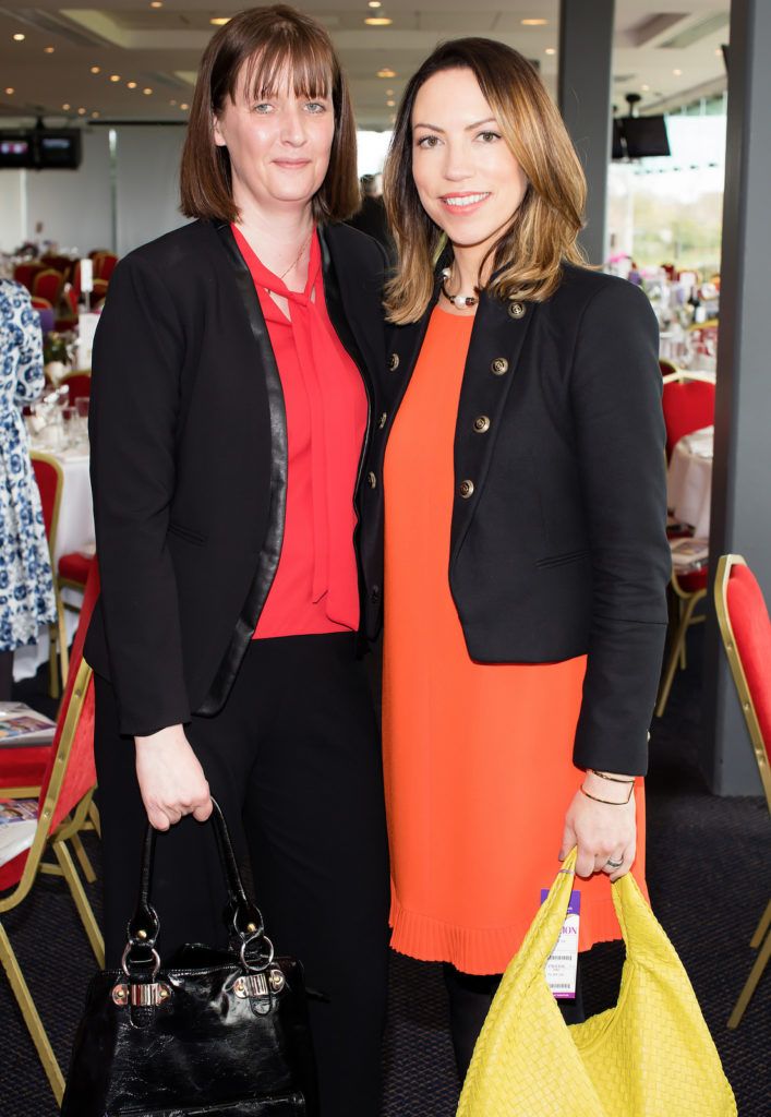 Jenny Garvey & Keturah Garvey pictured at the Irish Hospice Foundation Annual Race Day at Leopardstown Race Course. Photo: Anthony Woods..