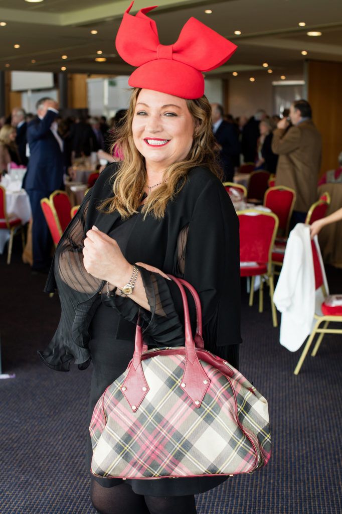 Norah Casey pictured at the Irish Hospice Foundation Annual Race Day at Leopardstown Race Course. Photo: Anthony Woods..