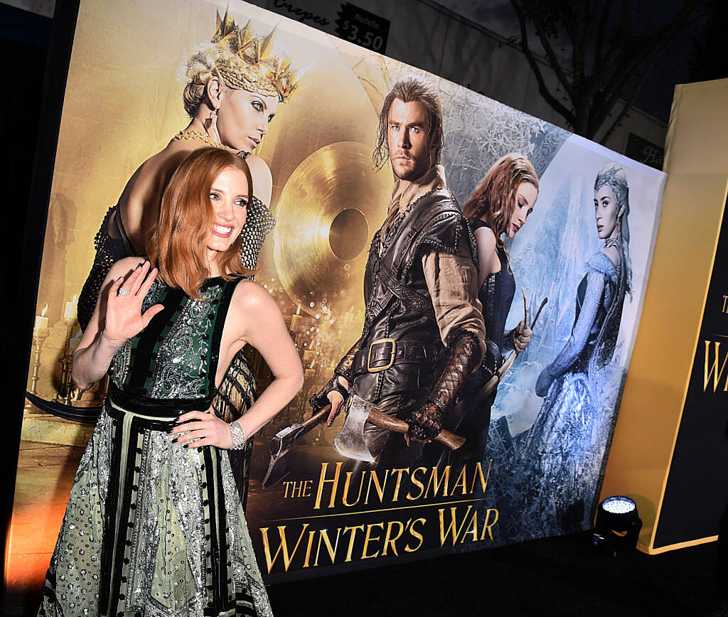 WESTWOOD, CALIFORNIA - APRIL 11:  Actress Jessica Chastain attends the premiere of Universal Pictures' "The Huntsman: Winter's War"  at the Regency Village Theatre on April 11, 2016 in Westwood, California.  (Photo by Kevin Winter/Getty Images)