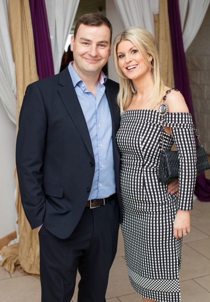 Colin Enright & Liza Chawke pictured at the Irish Hospice Foundation Annual Race Day at Leopardstown Race Course. Photo: Anthony Woods..