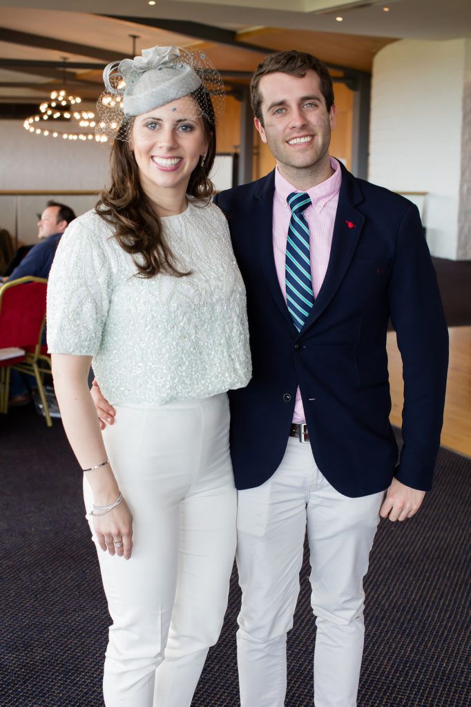Catherine O'Connor & Thomas Cloney pictured at the Irish Hospice Foundation Annual Race Day at Leopardstown Race Course. Photo: Anthony Woods..