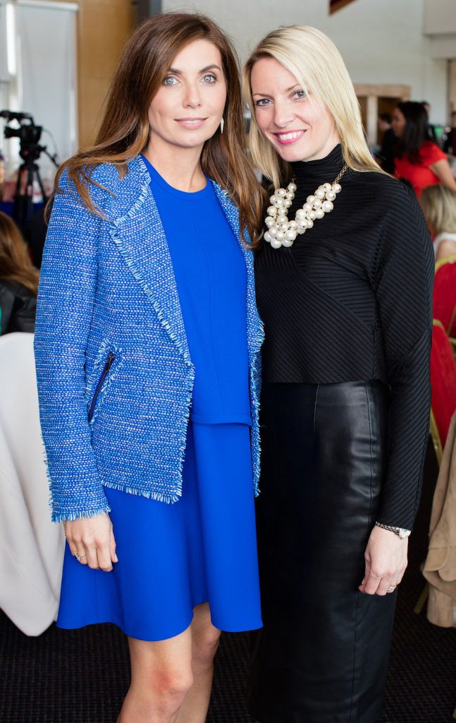 Ciara FitzPatrick & Sinead Lynch pictured at the Irish Hospice Foundation Annual Race Day at Leopardstown Race Course. Photo: Anthony Woods..