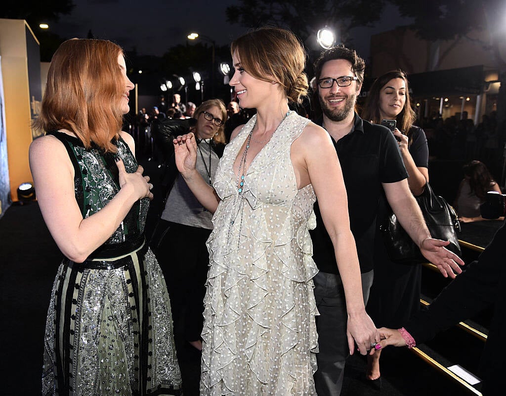 WESTWOOD, CALIFORNIA - APRIL 11:  Actors Jessica Chastain and Emily Blunt attend the premiere of  Universal Pictures' "The Huntsman: Winter's War" at the Regency Village Theatre on April 11, 2016 in Westwood, California.  (Photo by Kevin Winter/Getty Images)