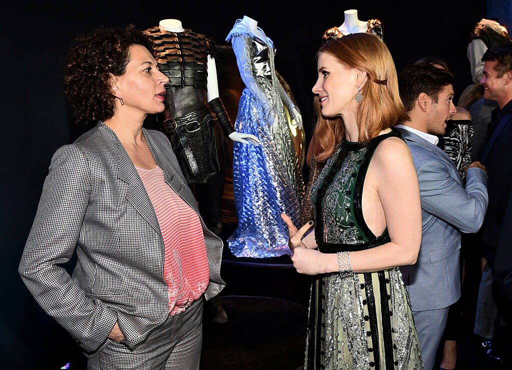 WESTWOOD, CALIFORNIA - APRIL 11:  Chairman of Universal Pictures Donna Langley and actress Jessica Chastain attend the premiere of  Universal Pictures' "The Huntsman: Winter's War" at the Regency Village Theatre on April 11, 2016 in Westwood, California.  (Photo by Kevin Winter/Getty Images)