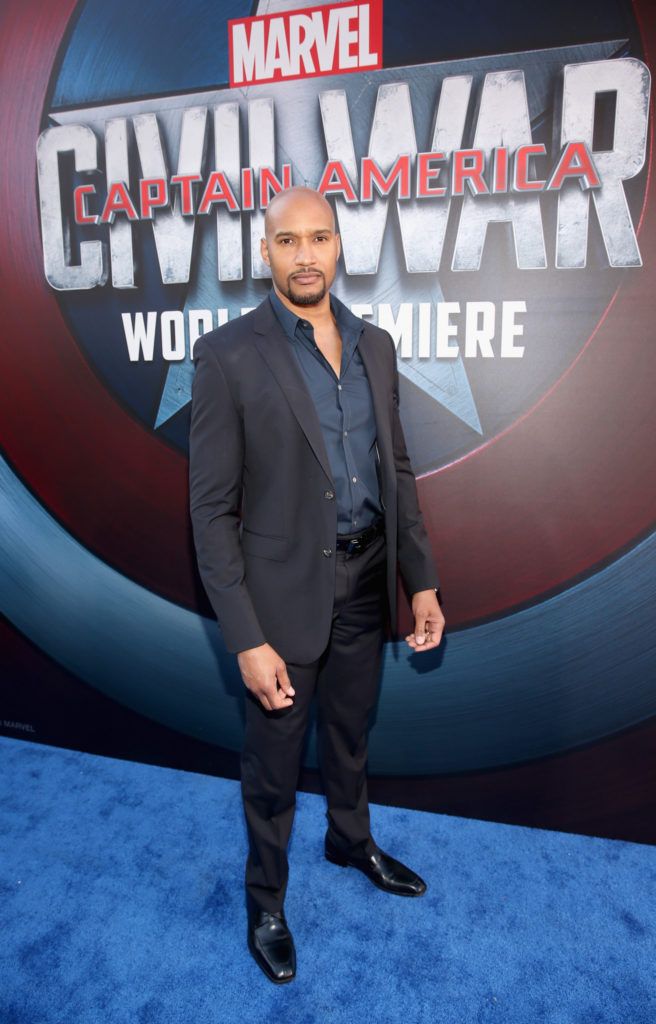 HOLLYWOOD, CALIFORNIA - APRIL 12:  Actor Henry Simmons attends The World Premiere of Marvel's "Captain America: Civil War" at Dolby Theatre on April 12, 2016 in Los Angeles, California.  (Photo by Jesse Grant/Getty Images for Disney)