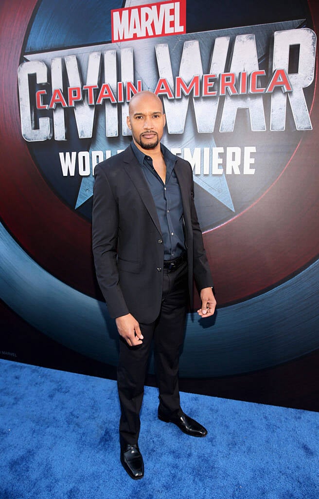 HOLLYWOOD, CALIFORNIA - APRIL 12:  Actor Henry Simmons attends The World Premiere of Marvel's "Captain America: Civil War" at Dolby Theatre on April 12, 2016 in Los Angeles, California.  (Photo by Jesse Grant/Getty Images for Disney)