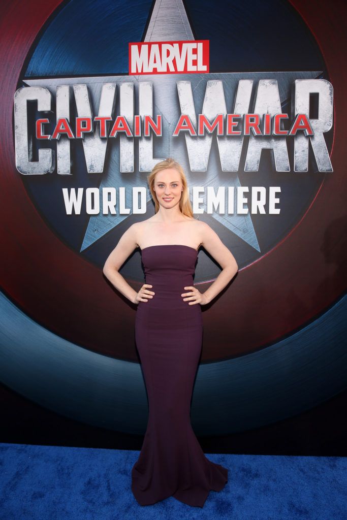 HOLLYWOOD, CALIFORNIA - APRIL 12:  Actress Deborah Ann Woll attends The World Premiere of Marvel's "Captain America: Civil War" at Dolby Theatre on April 12, 2016 in Los Angeles, California.  (Photo by Jesse Grant/Getty Images for Disney)