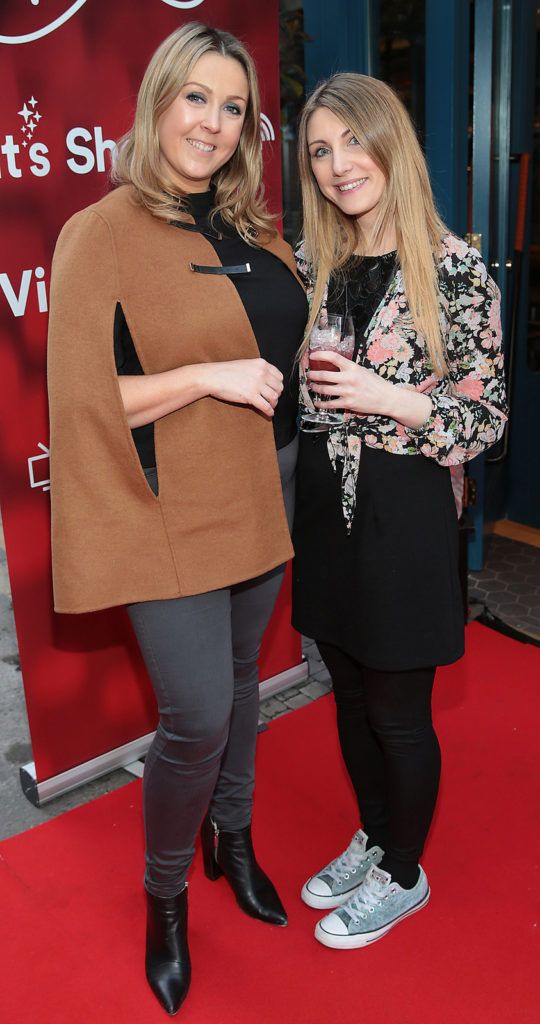 Aoife Harrison and Debbie Fanning at the launch of FIDAY 2016 supported by Virgin Media Ireland  at Zozimus Bar,Dublin. FIDay supports independent retailers by encouraging people to vote with their feet and visit their local boutiques  on April 21st 2016.Picture Brian McEvoy