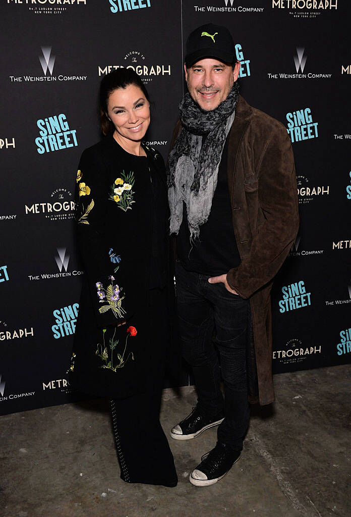 NEW YORK, NEW YORK - APRIL 12:  TV personality Gretta Monahan and actor Ricky Paull Goldin arrive at The Weinstein Company hosts the premiere of 'Sing Street' at Metrograph on April 12, 2016 in New York City.  (Photo by Andrew Toth/Getty Images)