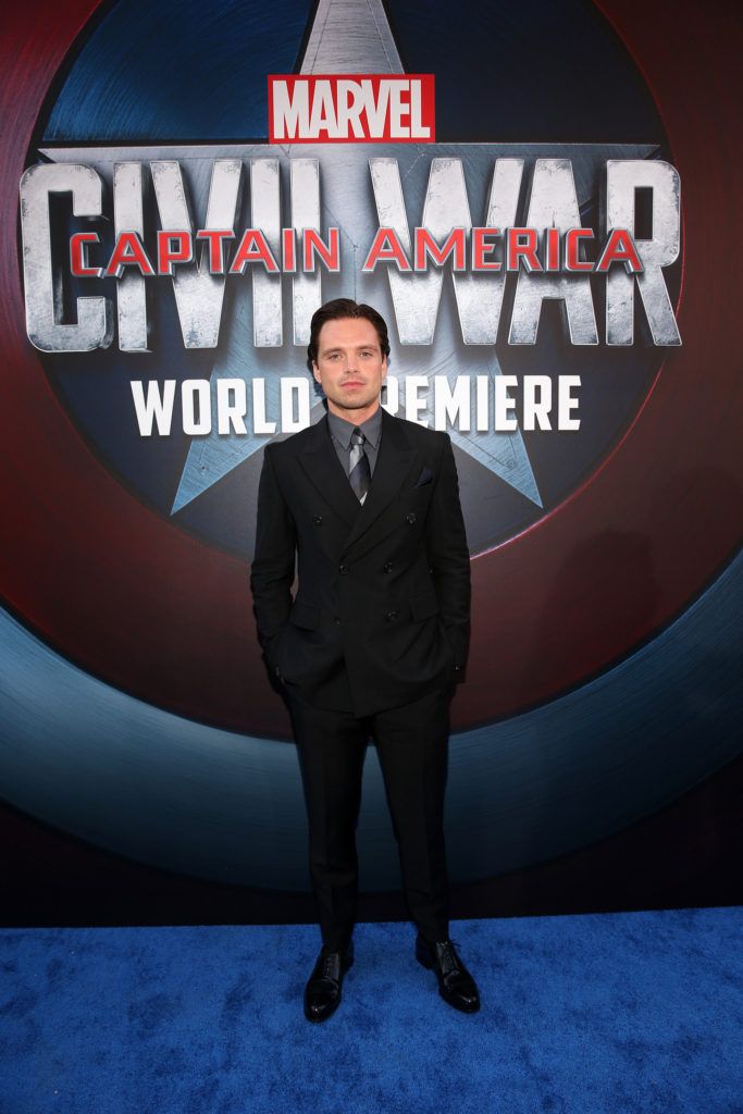 HOLLYWOOD, CALIFORNIA - APRIL 12:  Actor Sebastian Stan attends The World Premiere of Marvel's "Captain America: Civil War" at Dolby Theatre on April 12, 2016 in Los Angeles, California.  (Photo by Jesse Grant/Getty Images for Disney)