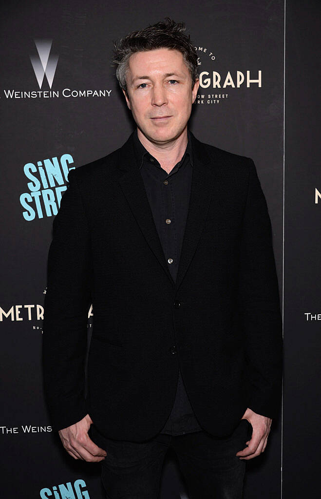 NEW YORK, NEW YORK - APRIL 12:  Actor Aidan Gillen arrives at The Weinstein Company hosts the premiere of 'Sing Street' at Metrograph on April 12, 2016 in New York City.  (Photo by Andrew Toth/Getty Images)