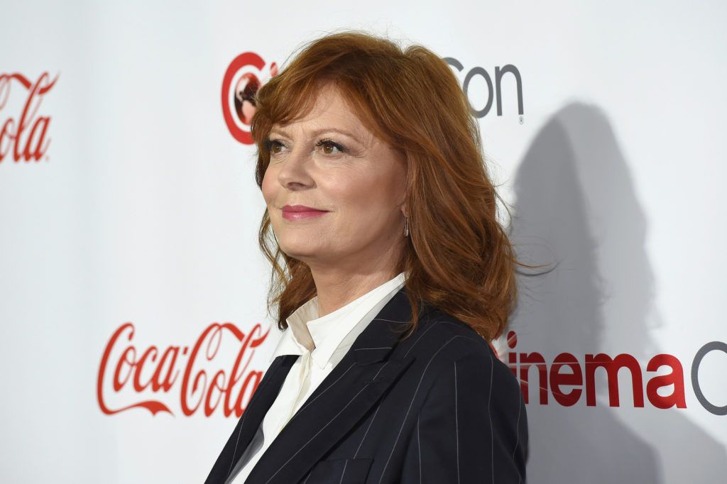 LAS VEGAS, NV - APRIL 14:  Actress Susan Sarandon, recipient of the Cinema Icon Award, attends the CinemaCon Big Screen Achievement Awards brought to you by the Coca-Cola Company at Omnia Nightclub at Caesars Palace during CinemaCon, the official convention of the National Association of Theatre Owners, on April 14, 2016 in Las Vegas, Nevada.  (Photo by Ethan Miller/Getty Images )