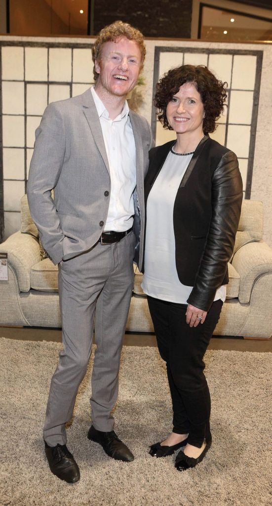 Daragh Cassidy and Suzanne Lloyd  pictured at the Harvey Norman Housewarming Party at the permanent tsb Ideal Home Show at the  RDS  Simmonscourt Dublin  .Picture:Brian McEvoy.