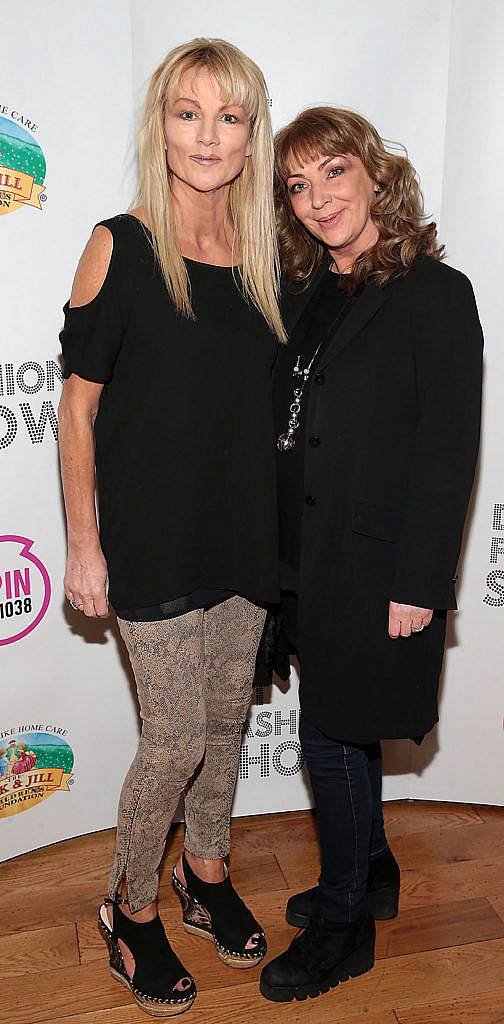 Margaret Nelson and Leslie Dunne  at the DIT Fashion Show and Student Design Competition Final at Vicar Street,Dublin..Picture:Brian McEvoy.