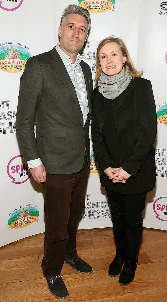 Hugo Jellett and Sorcha O Reilly at the DIT Fashion Show and Student Design Competition Final at Vicar Street,Dublin..Picture:Brian McEvoy