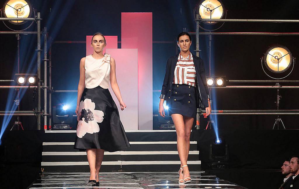  Students from Dublin Institute of Technology take to the catwalk  for The DIT Metropolis themed Fashion Show and The DIT Fashion Show Student Design Competition Final at Vicar Street,Dublin..Picture Brian McEvoy