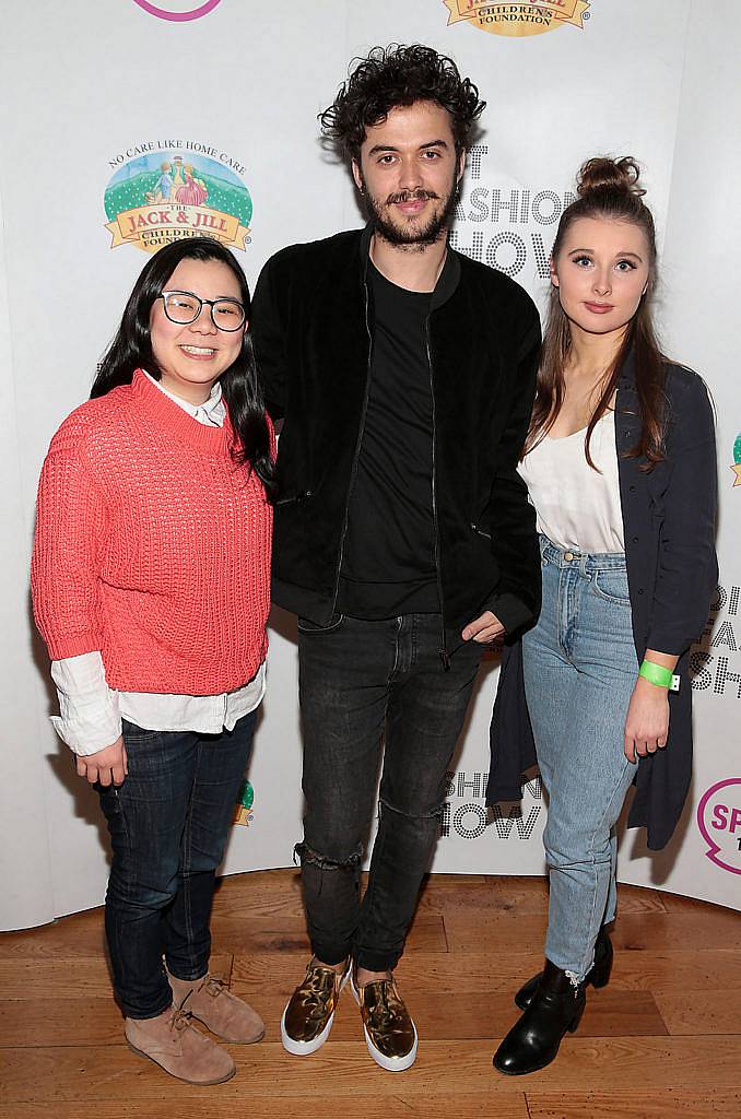 Evelin Yamashiro,Daniel Forte and Phoebe Dunne  at the DIT Fashion Show and Student Design Competition Final at Vicar Street,Dublin..Picture:Brian McEvoy.