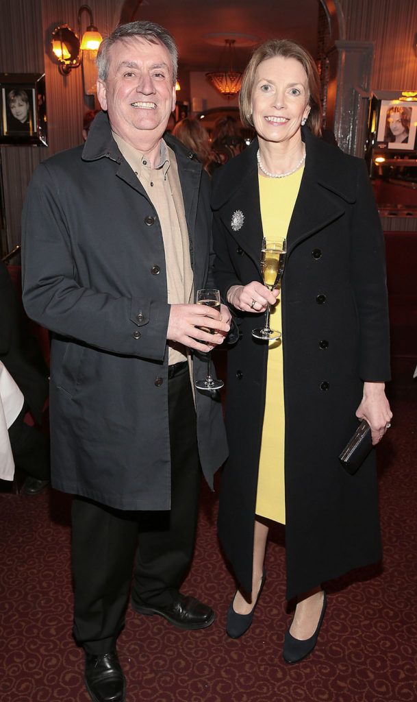  Cormac Gaynor and Margaret Gaynor at The Lir Academy's fundraising night for The Lir’s Bursary fund at The Trocadero  Restaurant ,Dublin.Picture Brian McEvoy.