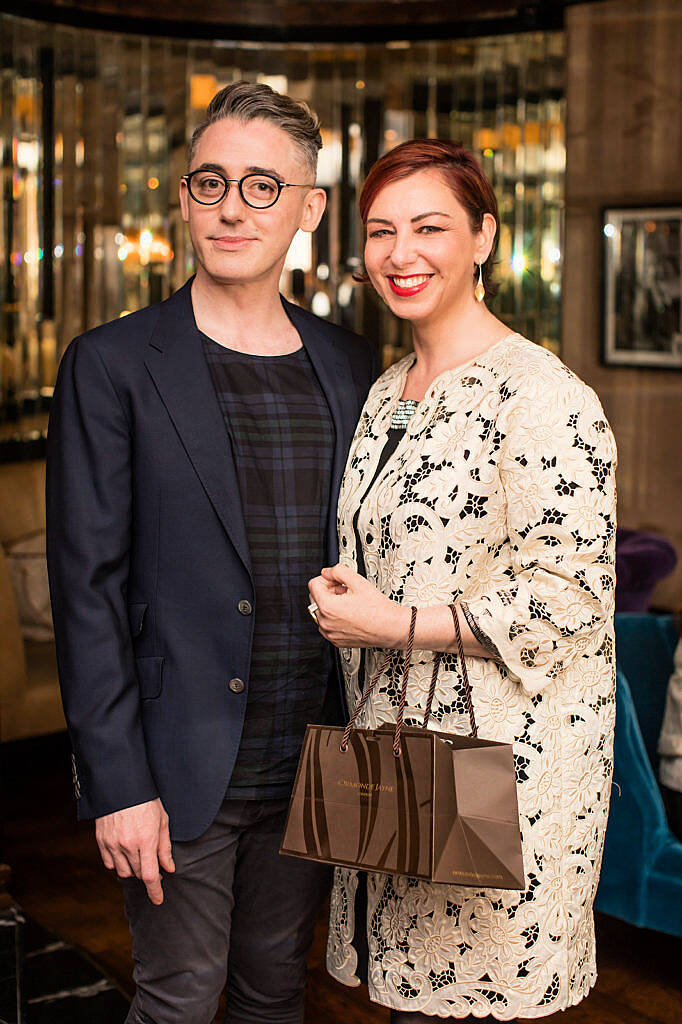 Freddie Jones & Roisin Ni Mhorda pictured at the Parfumarija launch of fine fragrance house Ormonde Jayne, at The Westbury Hotel. Photo: Anthony Woods