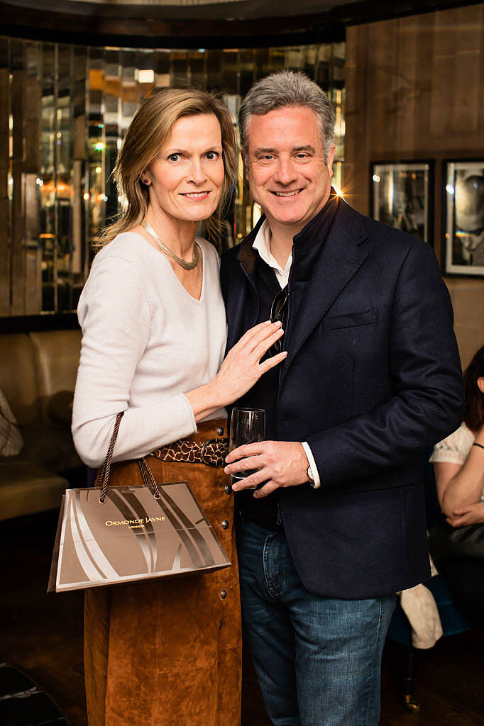 Grace Bruton & Dermot Hanley pictured at the Parfumarija launch of fine fragrance house Ormonde Jayne, at The Westbury Hotel. Photo: Anthony Woods