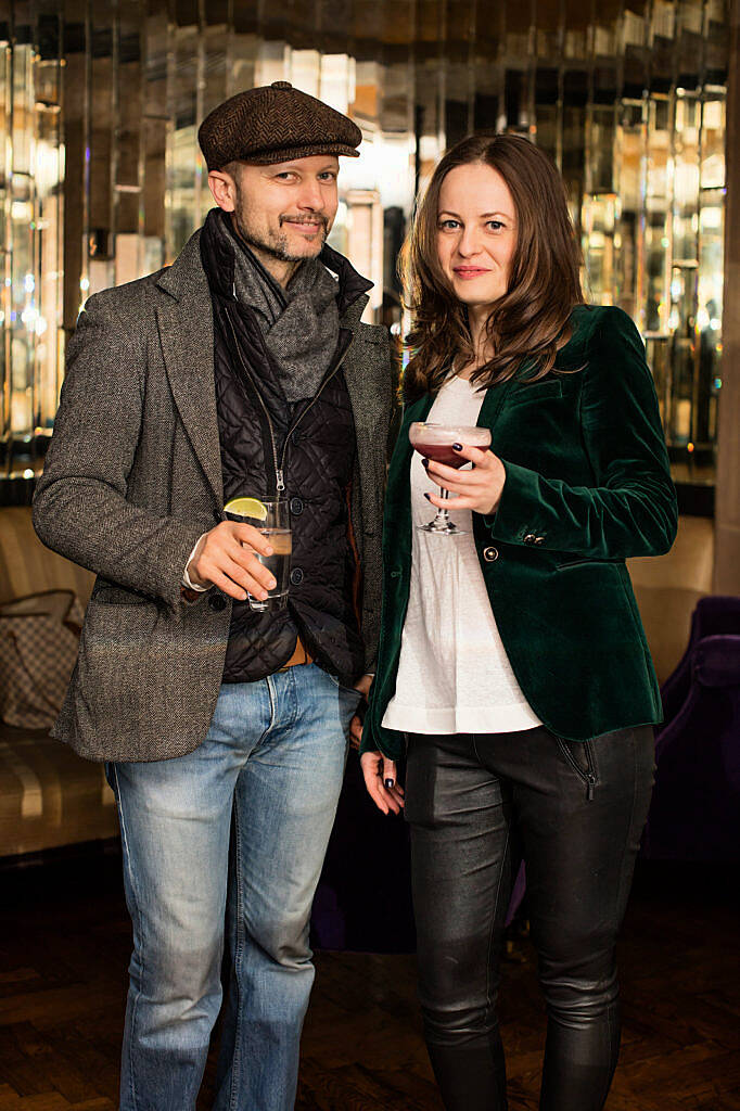 George Nicolae & Ana Maria Andreiu pictured at the Parfumarija launch of fine fragrance house Ormonde Jayne, at The Westbury Hotel. Photo: Anthony Woods