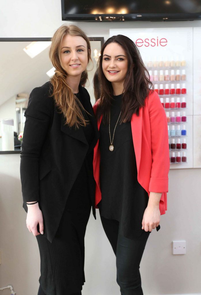 Pictured at the Nuala Woulfe Serenity Day Spa for the launch of the Essie Bridal Collection are (LtoR) Leonie Flynn and Sophie Ryder. Photgraphy: Sasko Lazarov/Photocallireland