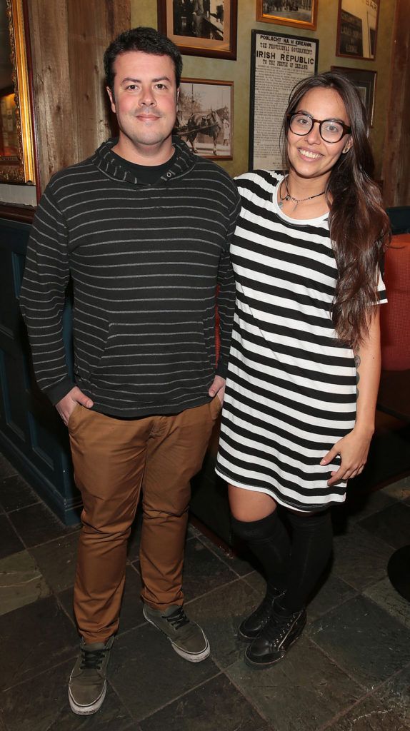 Pedro Ferrag and Fernanda Filipe  pictured at the opening of the Adelphi Bar and Steakhouse in Middle Abbey Street,Dublin..Picture:Brian McEvoy