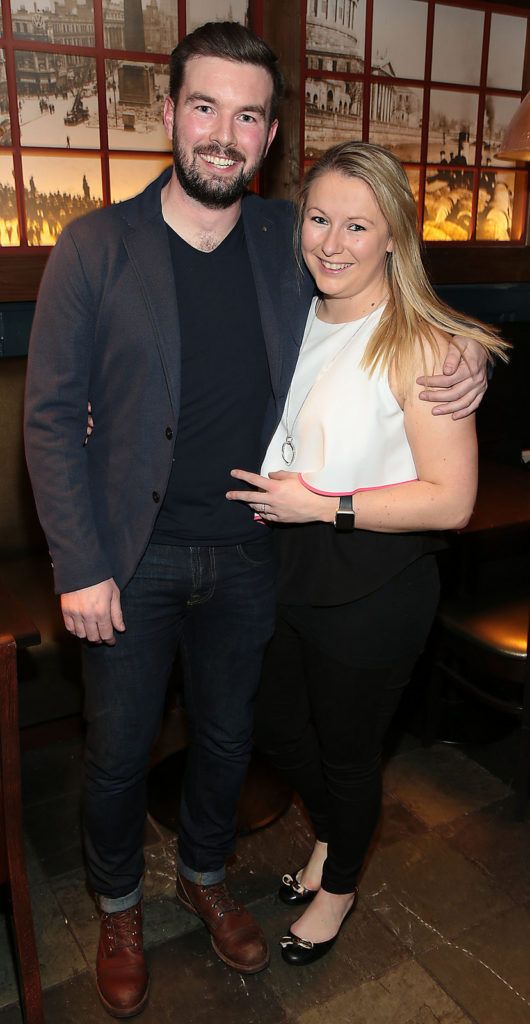 Michael Chubb and Sarah McGrath pictured at the opening of the Adelphi Bar and Steakhouse in Middle Abbey Street,Dublin..Picture:Brian McEvoy